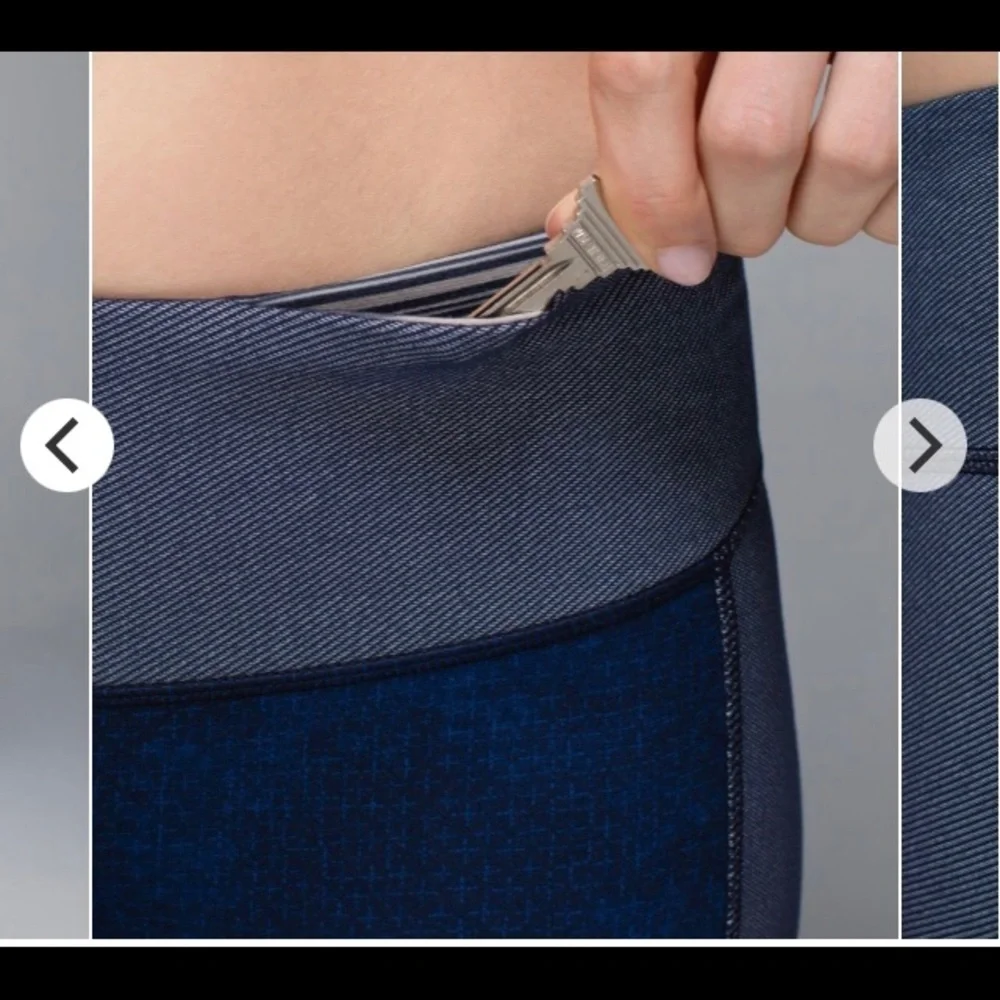 Lululemon Wunder Under Crop*Sashiko